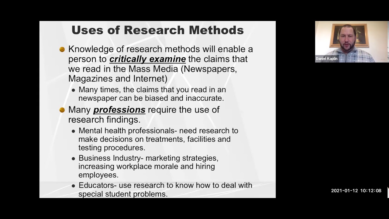 Research Methods: Introduction to Research Methods
