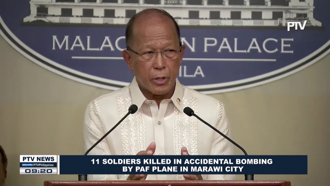 11 Soldiers killed in accidental bombing by PAF plane in Marawi City