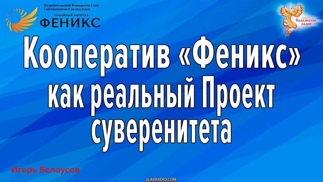 Кооператив «Феникс» как реальный Проект суверенитета
