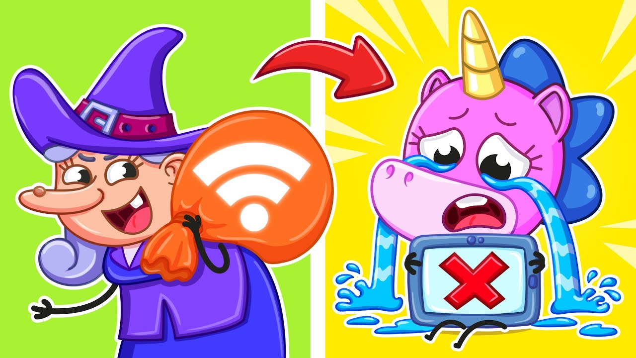 The Witch Stole the Internet! No More WiFi! | Don’t Cry, Baby!🧙✨ | Teeny Mimi🦄