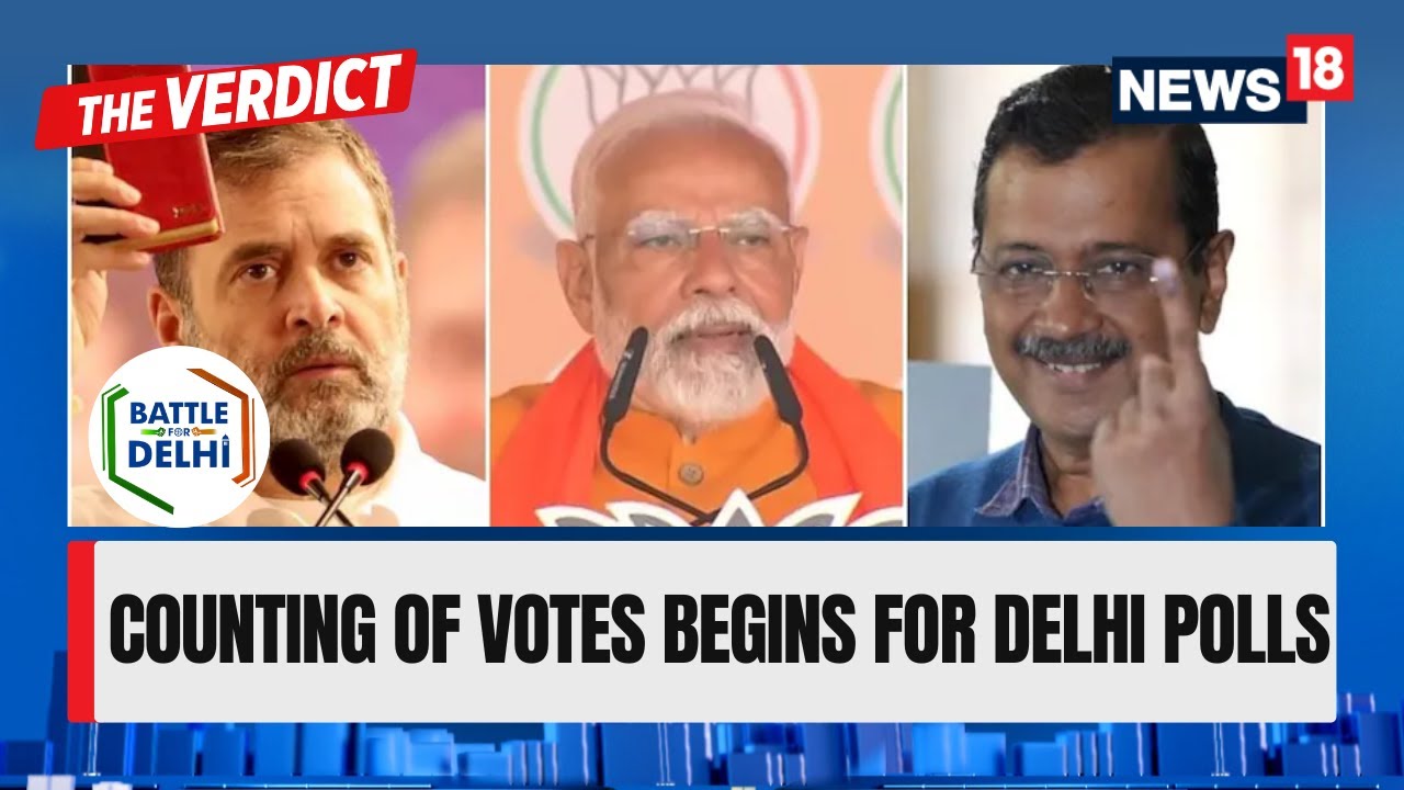 Counting Of Votes Begins For Delhi Polls After Fierce Three-Cornered Battle |Delhi Election Result