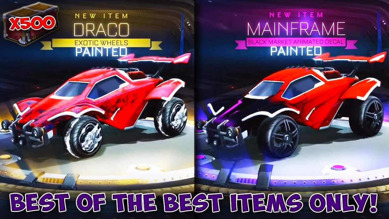 500 of the BEST crates in Rocket League... BEST OF THE BEST ITEMS ONLY!