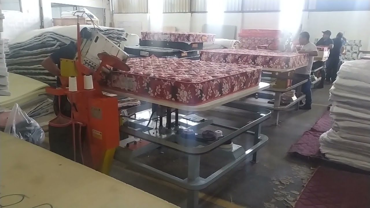 MESA PARA FECHAR COLCHÃO AUTELMEC - MAQUINAS PARA INDUSTRIA DE COLCHOES - +55 (44)9.9978-1328