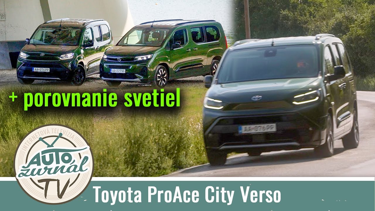 Toyota ProAce City Verso Long 1.5 D-4D  facelift TEST 2024 + porovnanie svetiel s Opel Combo