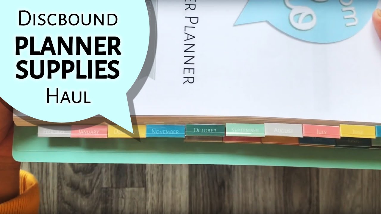 Discbound Teacher Planner Supply Haul