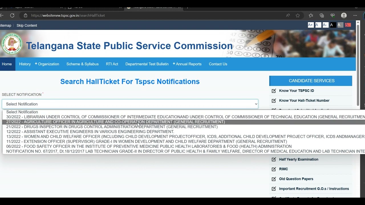 HOW TO RECOVER TSPSC ID