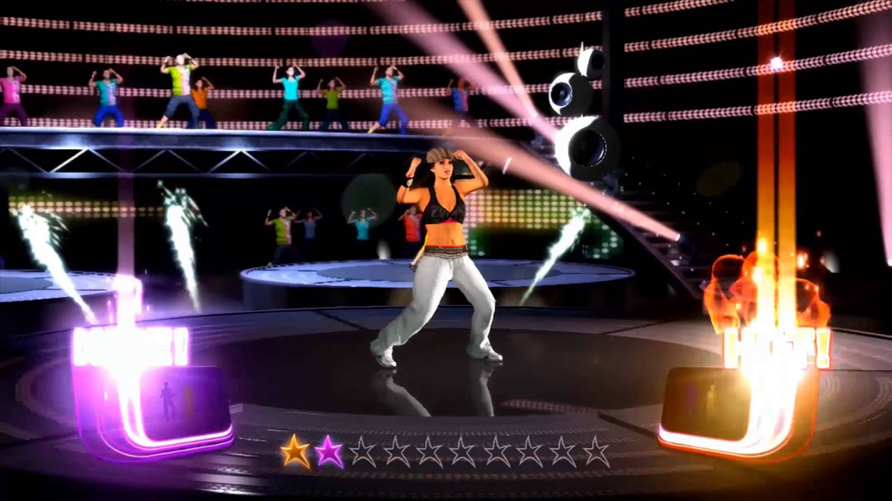 Zumba Fitness Rush - Ta Picao - high intensity Calypso + multiplayer (2 players) gameplay