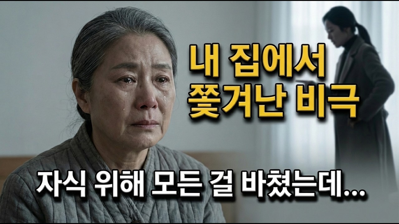 평생 알뜰히 모아 살던 집에서 얹혀사는 객이 되었습니다