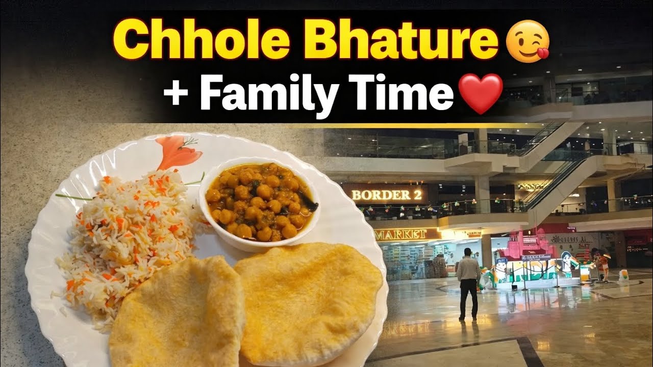 Chhole Bhature+ Movie time ✨