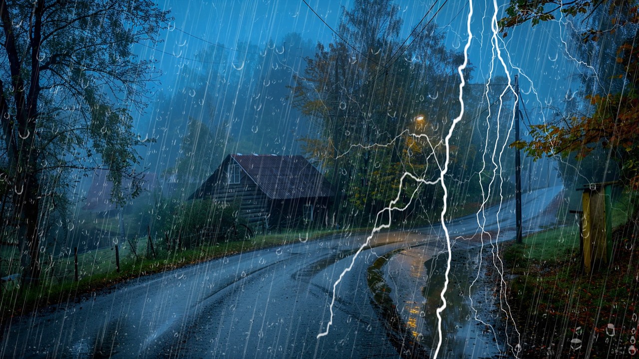 Duerme Mejor Que Nunca Con Sonidos De Lluvia Intensa Para Aliviar El Insomnio - Sueño Profundo