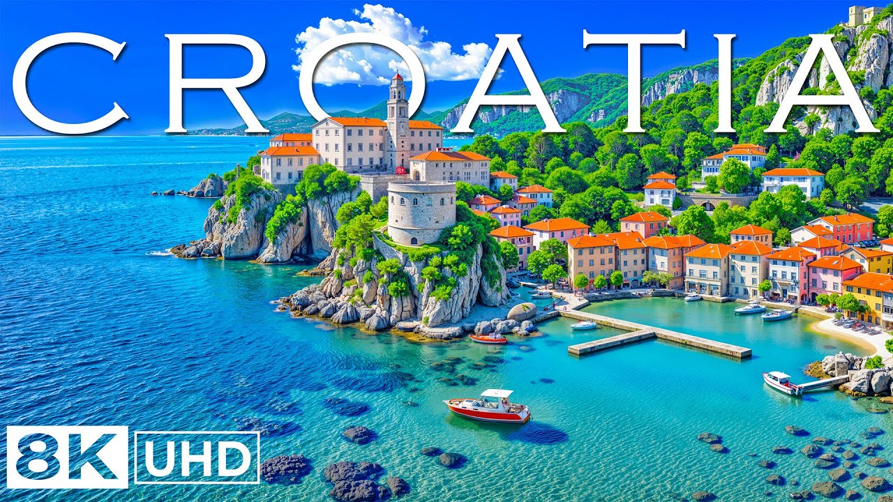 Wonders of Croatia | Explore Historic Towns, Crystal Waters, and Beautiful Islands | Travel Video 8K