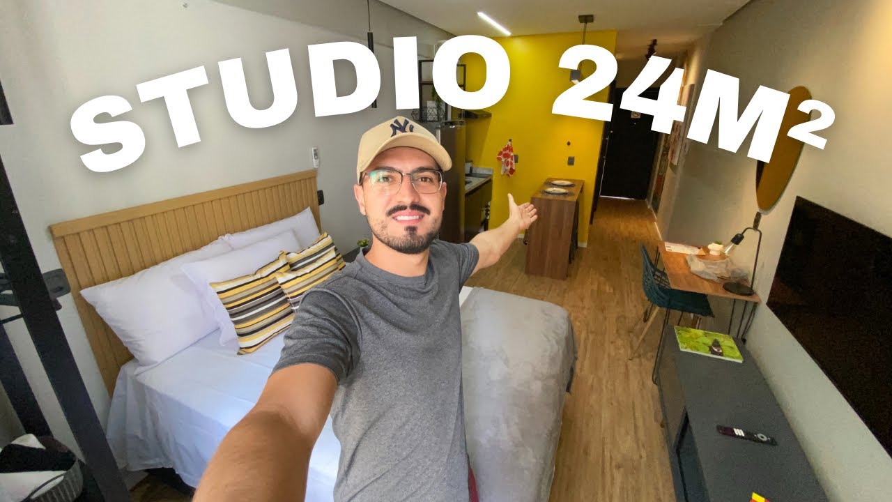 Studio de 24m² no Centro Histórico de São Paulo - Muito bonito 🤩
