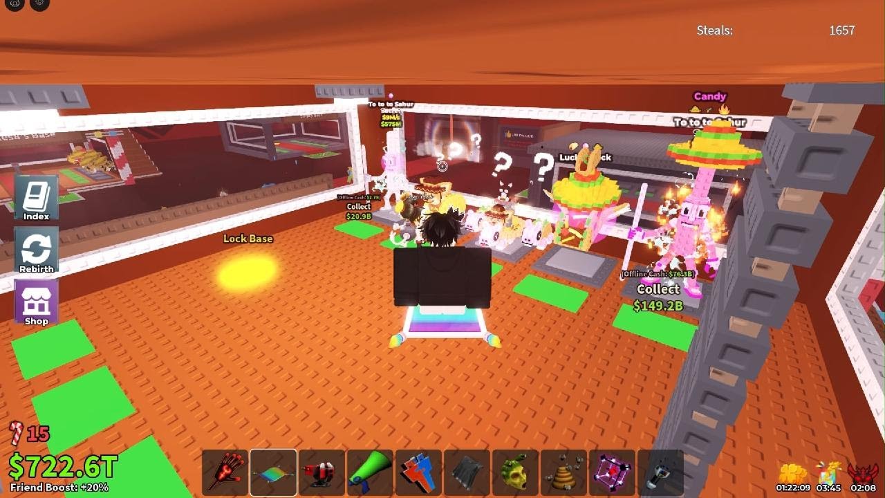 Pack opening de Lucky block.#stealabrainrot #roblox 