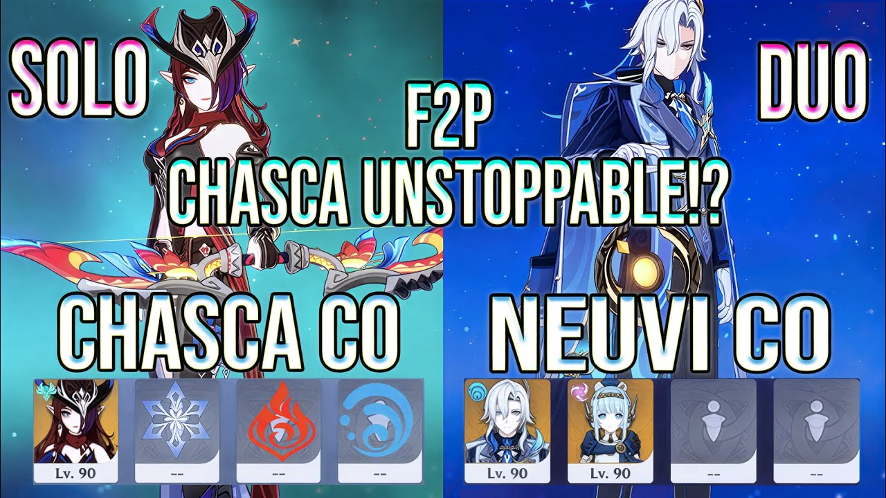 🔥 F2P Chasca SOLO!? + Element Chaos & Neuvillette CALM DOWN! | Spiral Abyss 12 | Genshin Impact