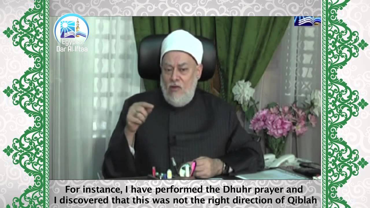 Praying towards the wrong direction of qibla, should prayers be repeated?