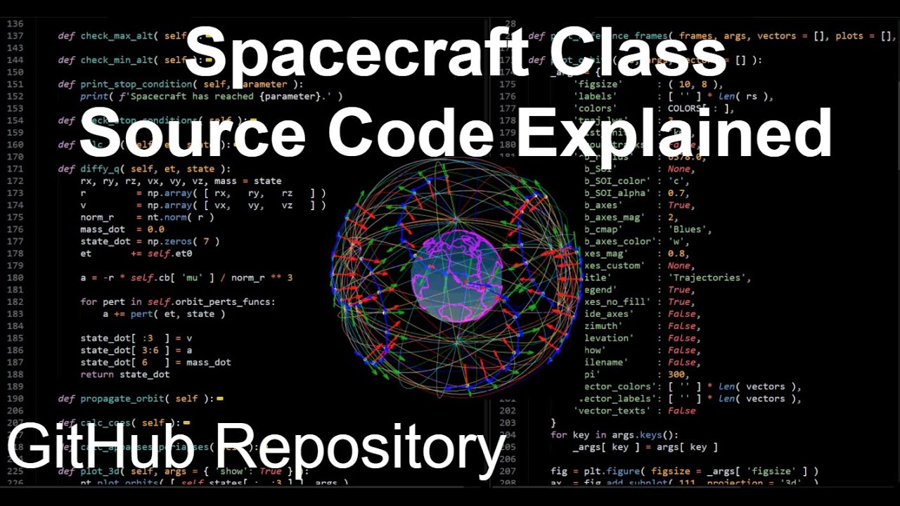 Spacecraft Class Source Code Explained in 1 Video | Orbital Mechanics with Python