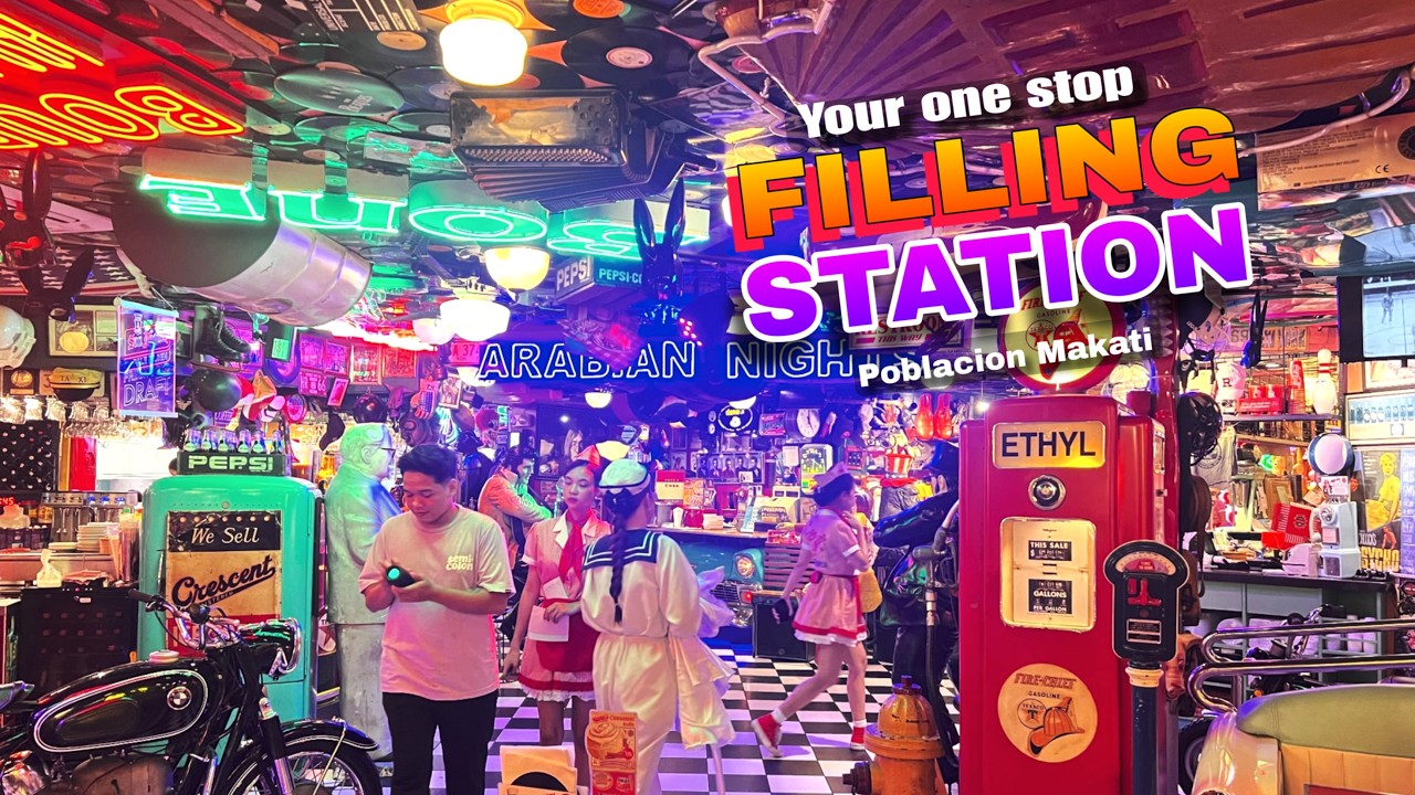 Filling Station Vibe Cafe in Poblacion Makati City 🇵🇭 | 4K Food & Walk Tour
