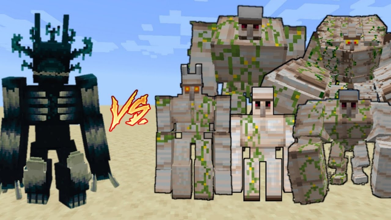 Tonic Mutant Warden VS All Iron Golems / Minecraft Mob Battle