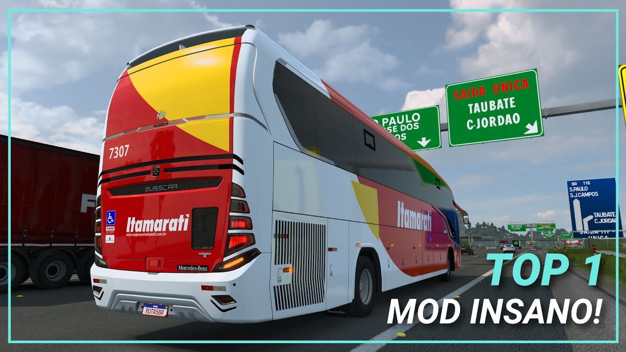 Busscar NB1 euro 6 | Euro truck simulator | MOD BUS 1.57