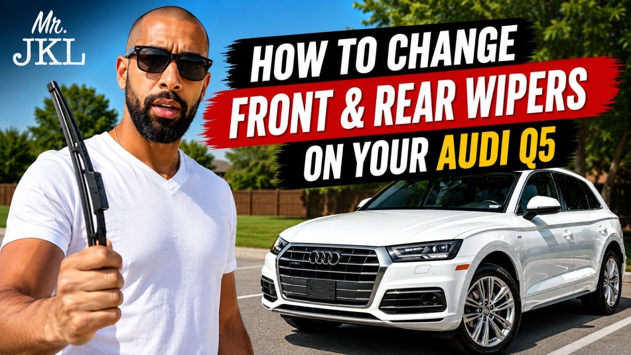 Как заменить передние и задние дворники на Audi Q5