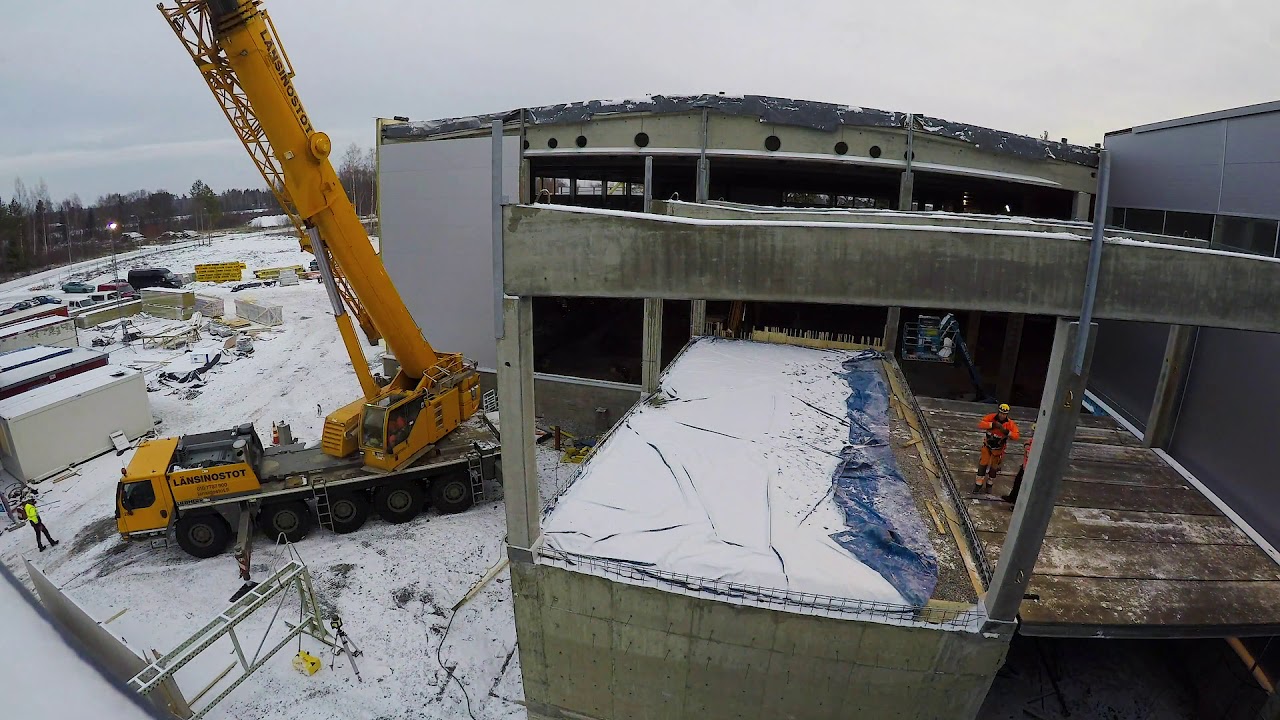 Cimcorp Oy's building expansion timelapse