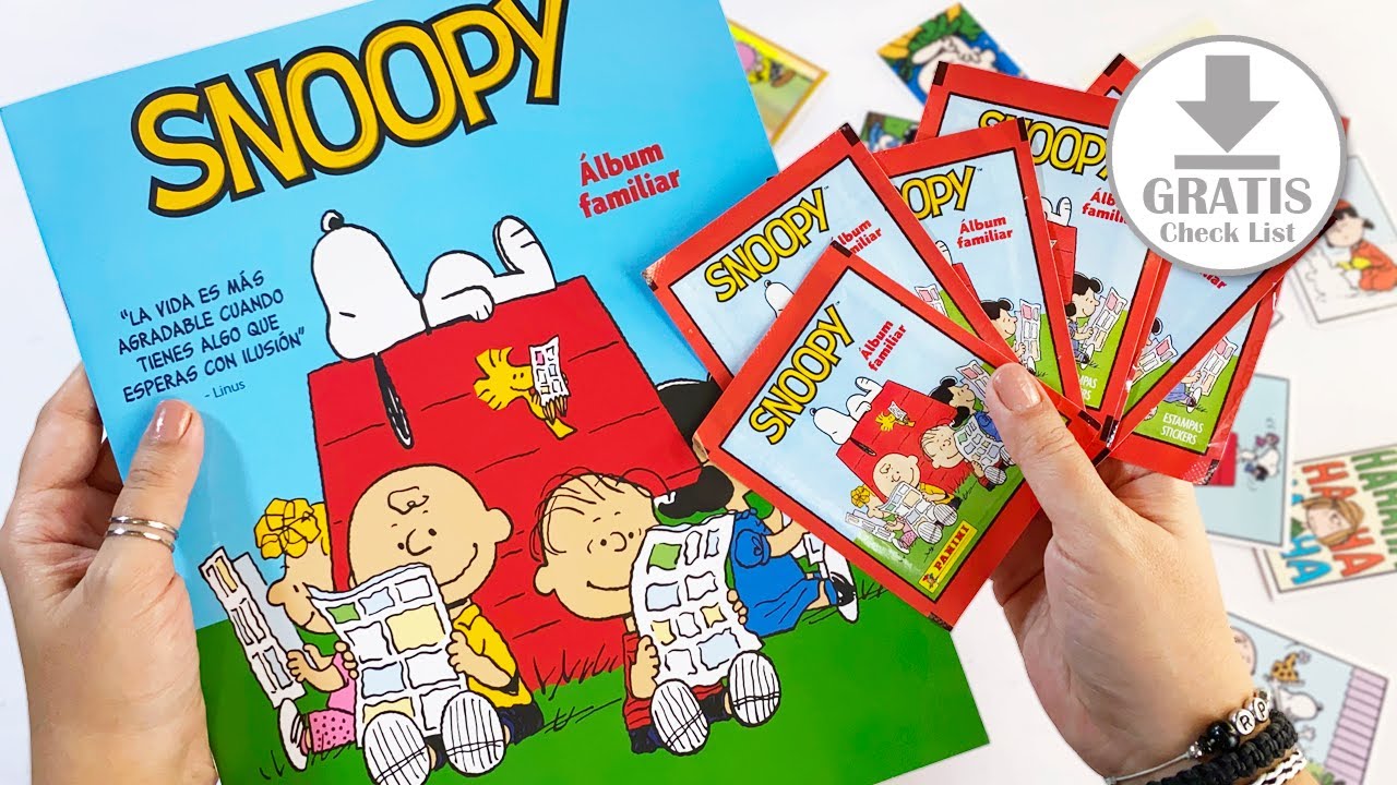 ¡PEANUTS cumple 75 años! 🐶🏠👦 SNOOPY álbum REVIEW Panini 📝GRATIS Checklist