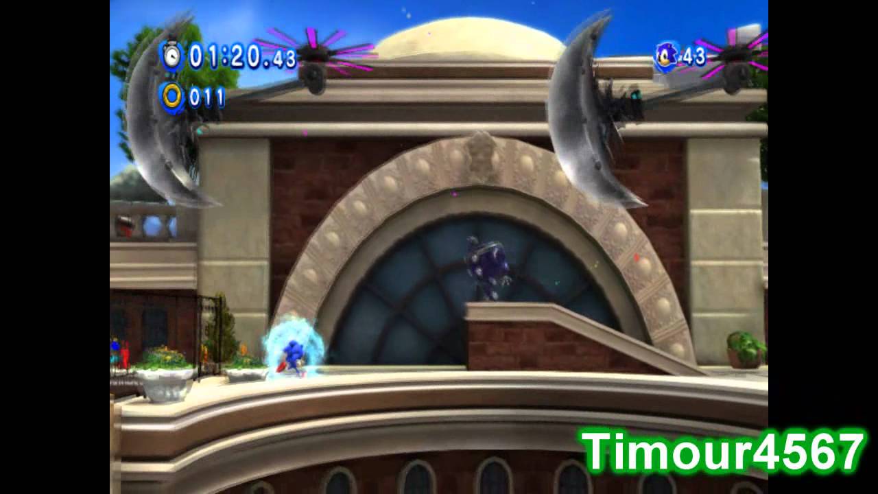 Sonic Generations Glitch - Rooftop Run (Classic) 3D in 2D Area