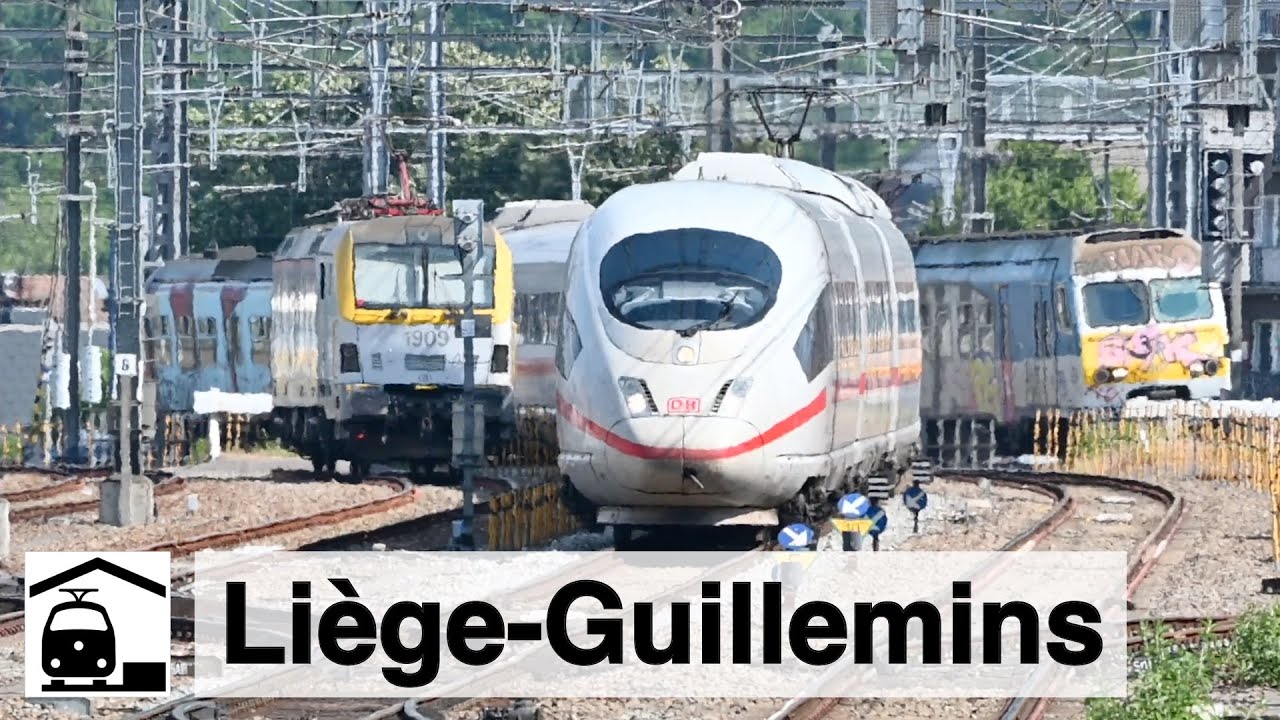 Zugverkehr im Designer-Bahnhof Liège-Guillemins [Lüttich]