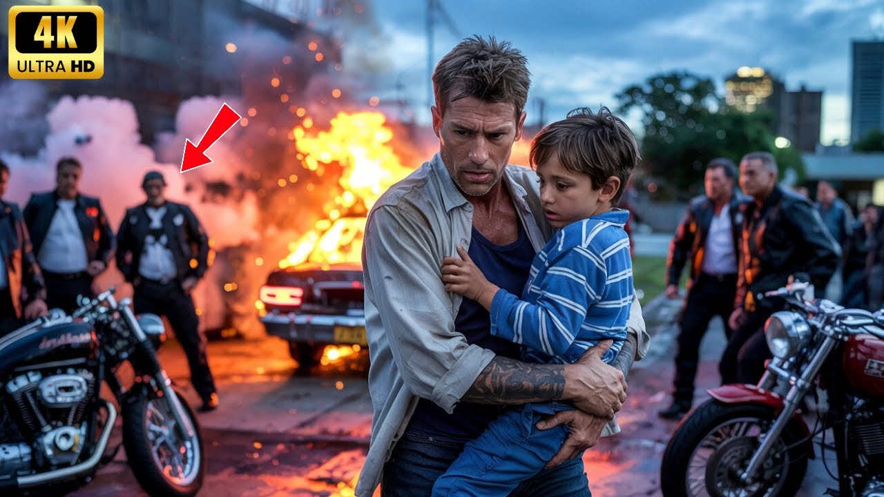 Single Father Saves Young Child From Exploding Car Unaware He’s The Son Of The Hells Angels' Captain