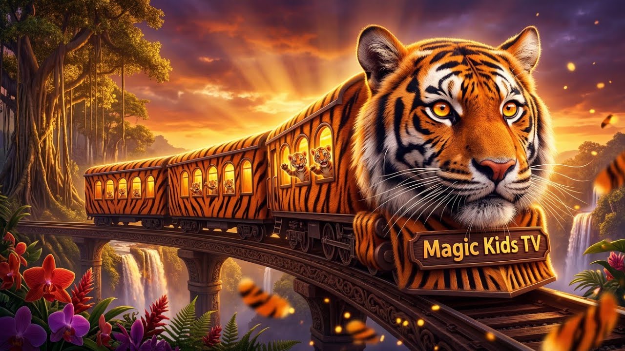 A Giant Tiger Became a Train?! | Magic Kids TV | Kids Magical Story