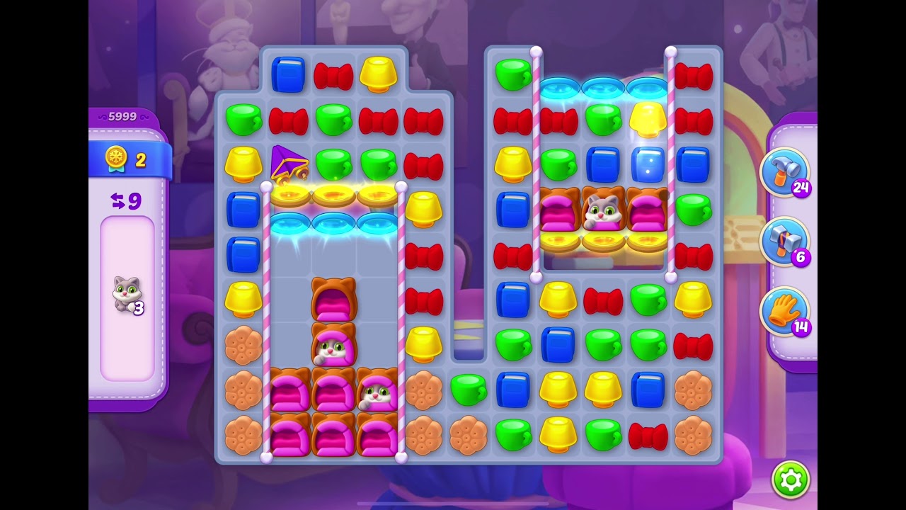 HomeScapes Level 5999 no boosters (20 moves)