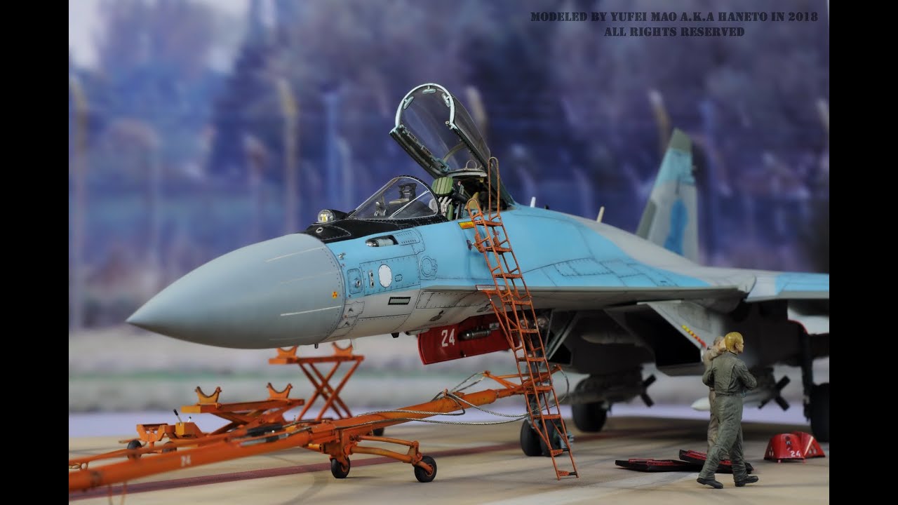PLAAF Su-35S Flanker E Heavy Fighter Handover diorama