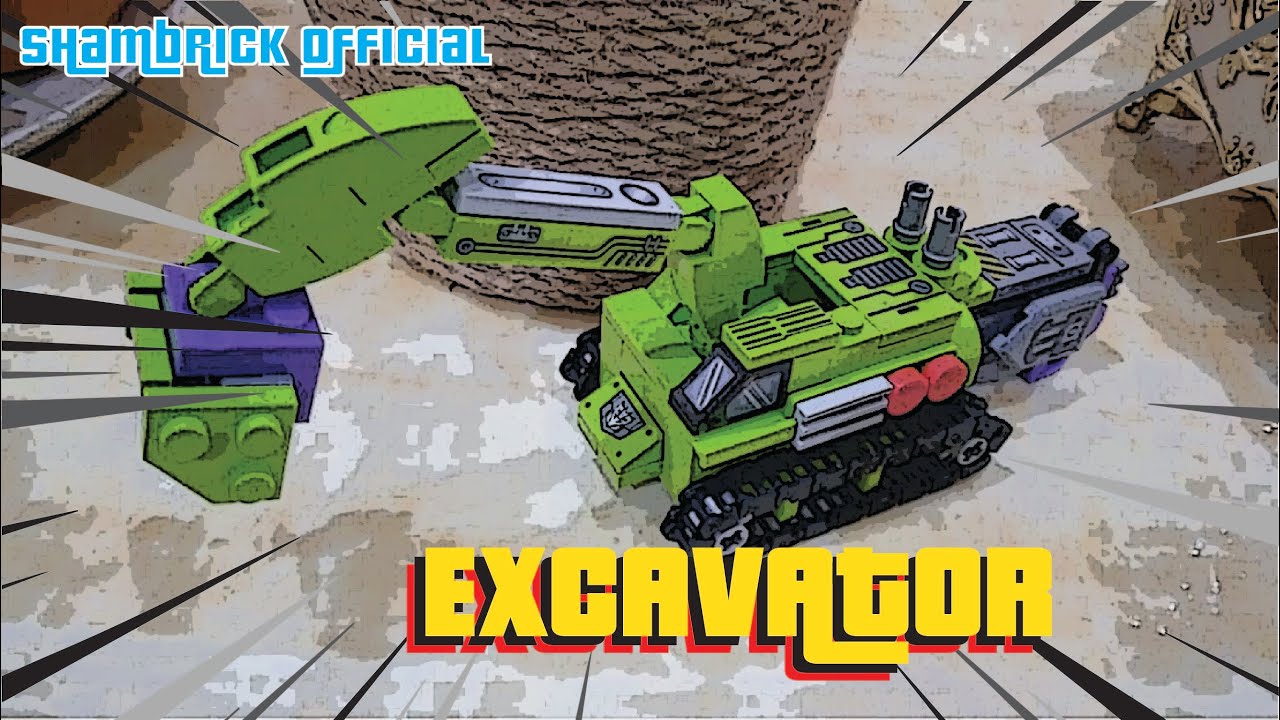 17 Set 1 Excavator Bootleg Lego Brand ( SEMBO BLOCK )