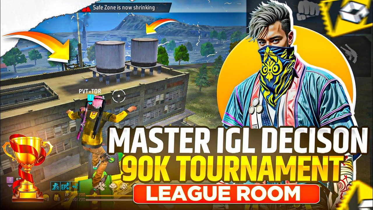 MASTER IGL DECISION 🔥 TOR THE IGL | 90K LEAGUE ROOM🏆 #igl 