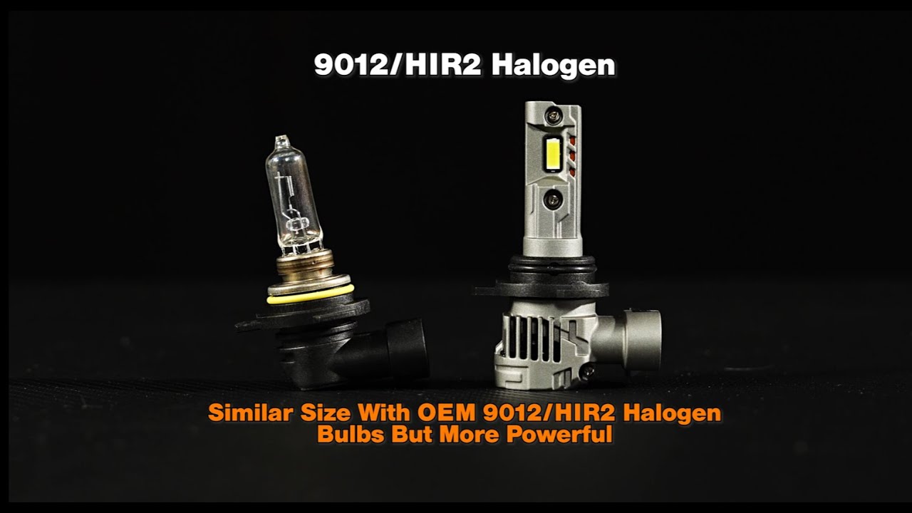 Novsight N99 Series 9012 HIR2 LED Headlight Bulbs Unboxing - Plug and Play Built-in Fan