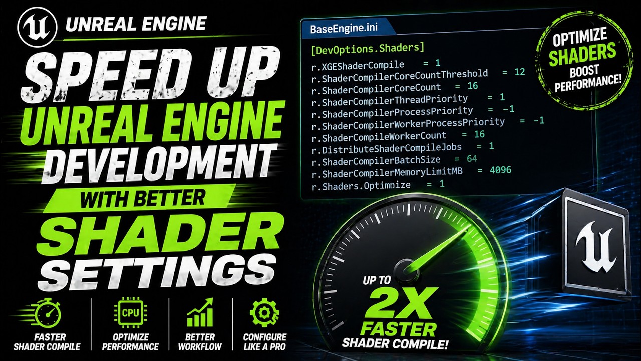 Speed Up Unreal Engine Development With Better Shader Settings