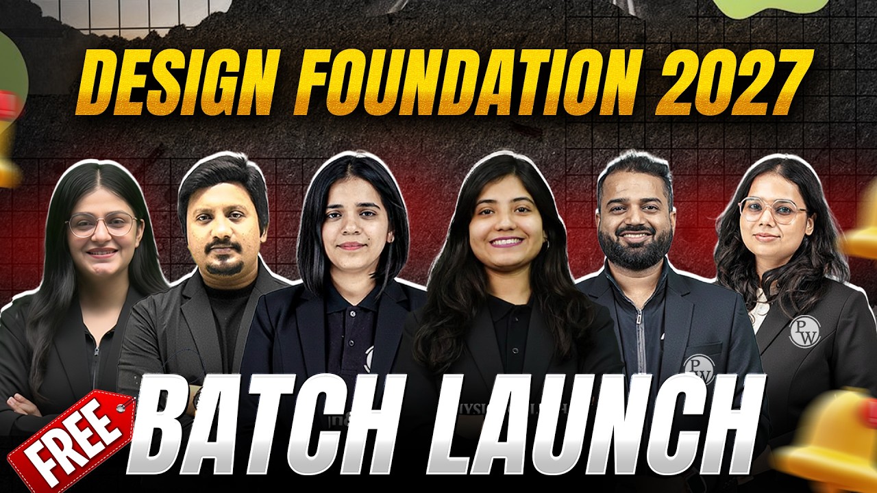 Design Foundation 2027 Batch Launch | Free Preparation for NID, NIFT & UCEED 2027