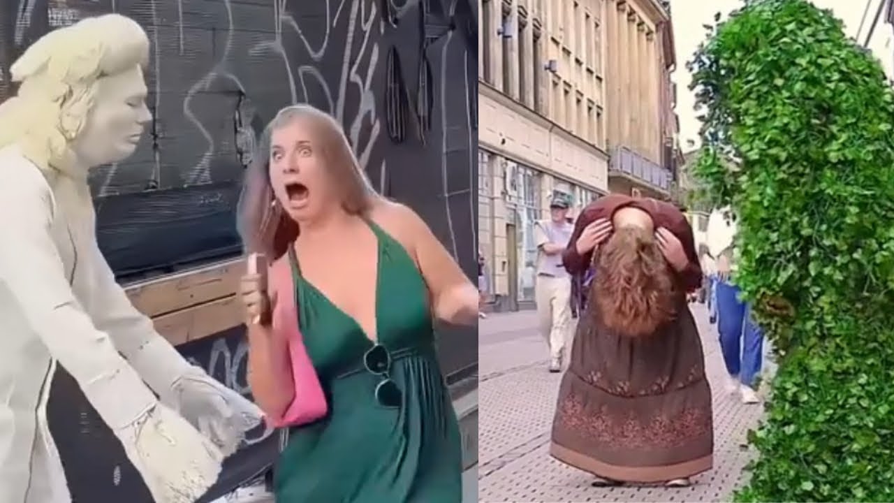 BEST FUNNY BUSH MAN PRANKS OF THE YEAR 😹|| TRY NOT TO LAUGH FUNNY FAILS 😂