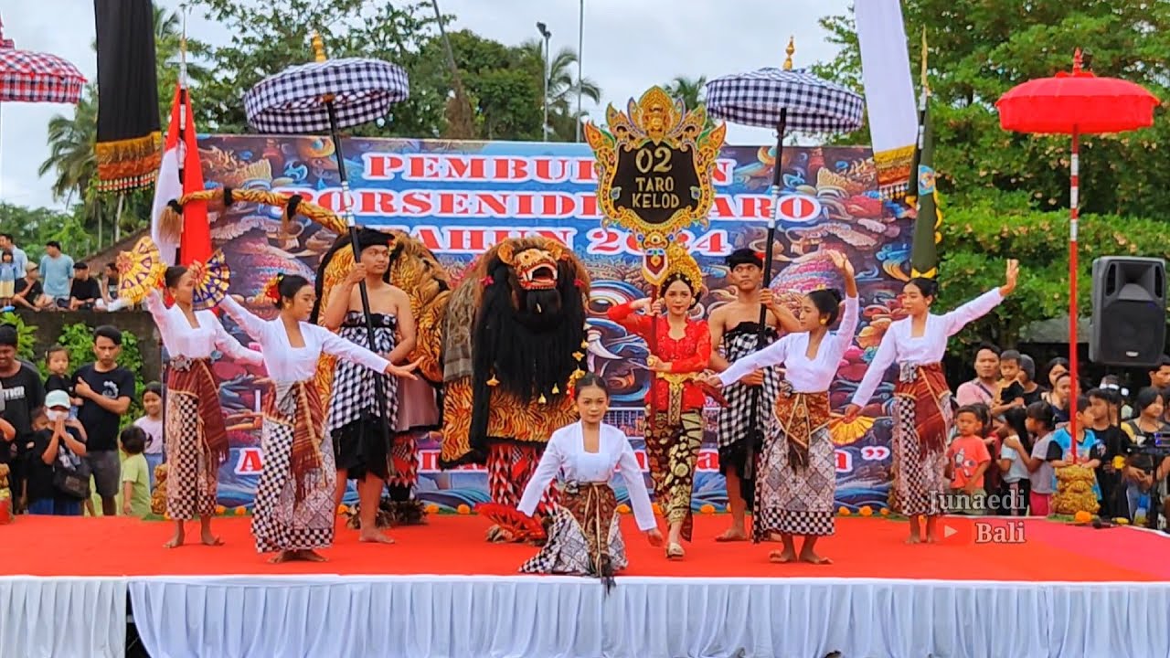 Bapang Barong Br. Taro Kelod Festival Ngelawang Porsenides Desa Taro 2024
