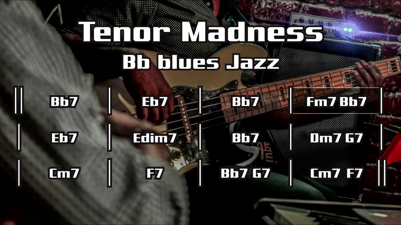 Tenor Madness ( Bb Blues Jazz Swing ) Backing track 140 BPM
