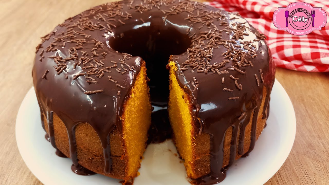 BOLO DE CENOURA FOFINHO NÃO ERRE MAIS