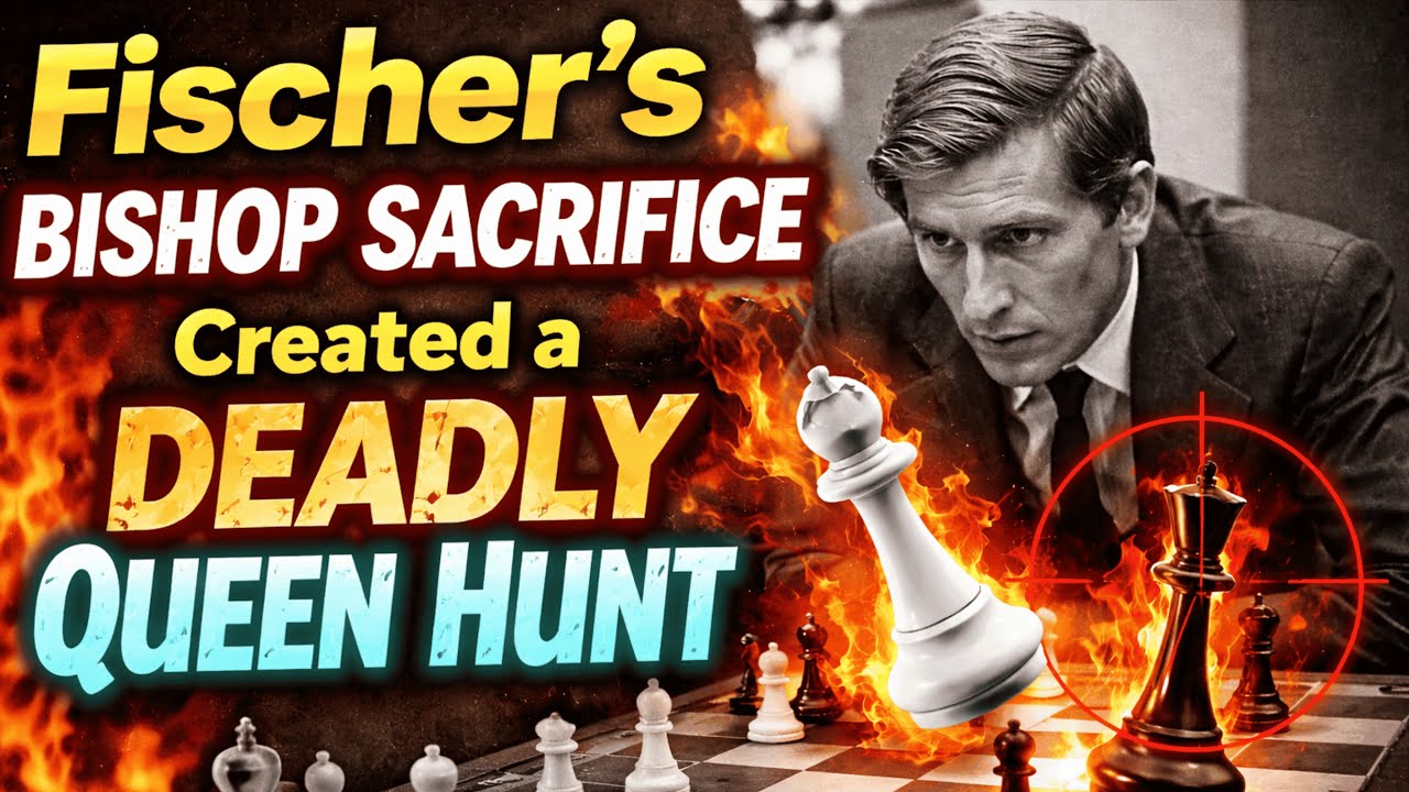 Fischer’s Bishop Sacrifice Created a DEADLY Queen Hunt DESTROYS Amateur in 1964 Simul