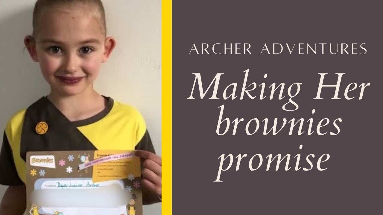 Girl with HALF A HEART makes her BROWNIE PROMISE GIRLGUIDING