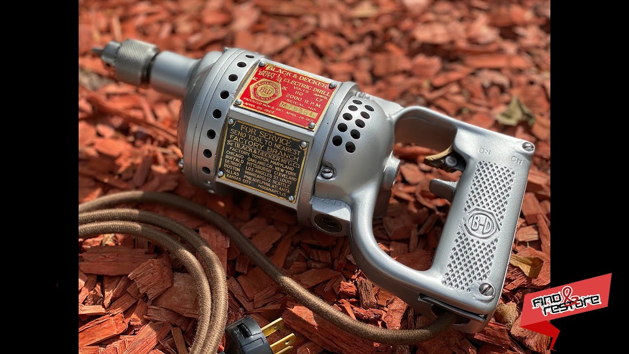 Antique Black And Decker Drill Restoration - 1927 roaring beast