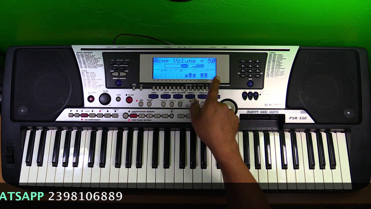 YAMAHA PSR 550 Para Andres Diego Desde Misisipi