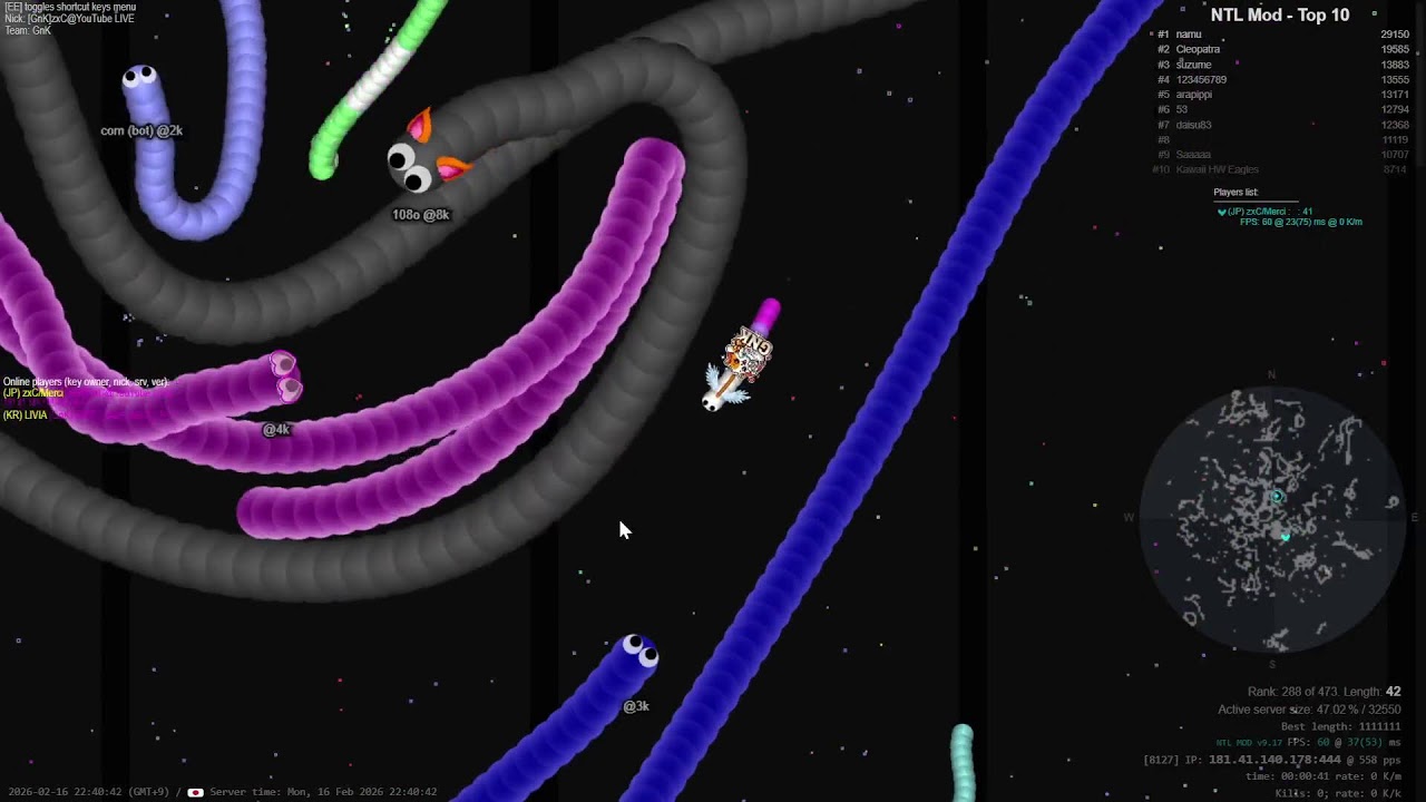 【slither.io】zxC/Merci