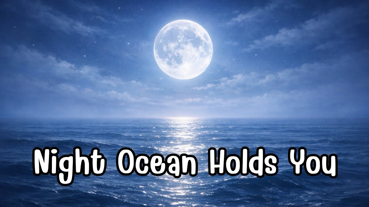 Night Ocean Sleep Music 🌙 Deep Sleep Female Vocal | Ethereal Ambient for Relaxing & Sleeping