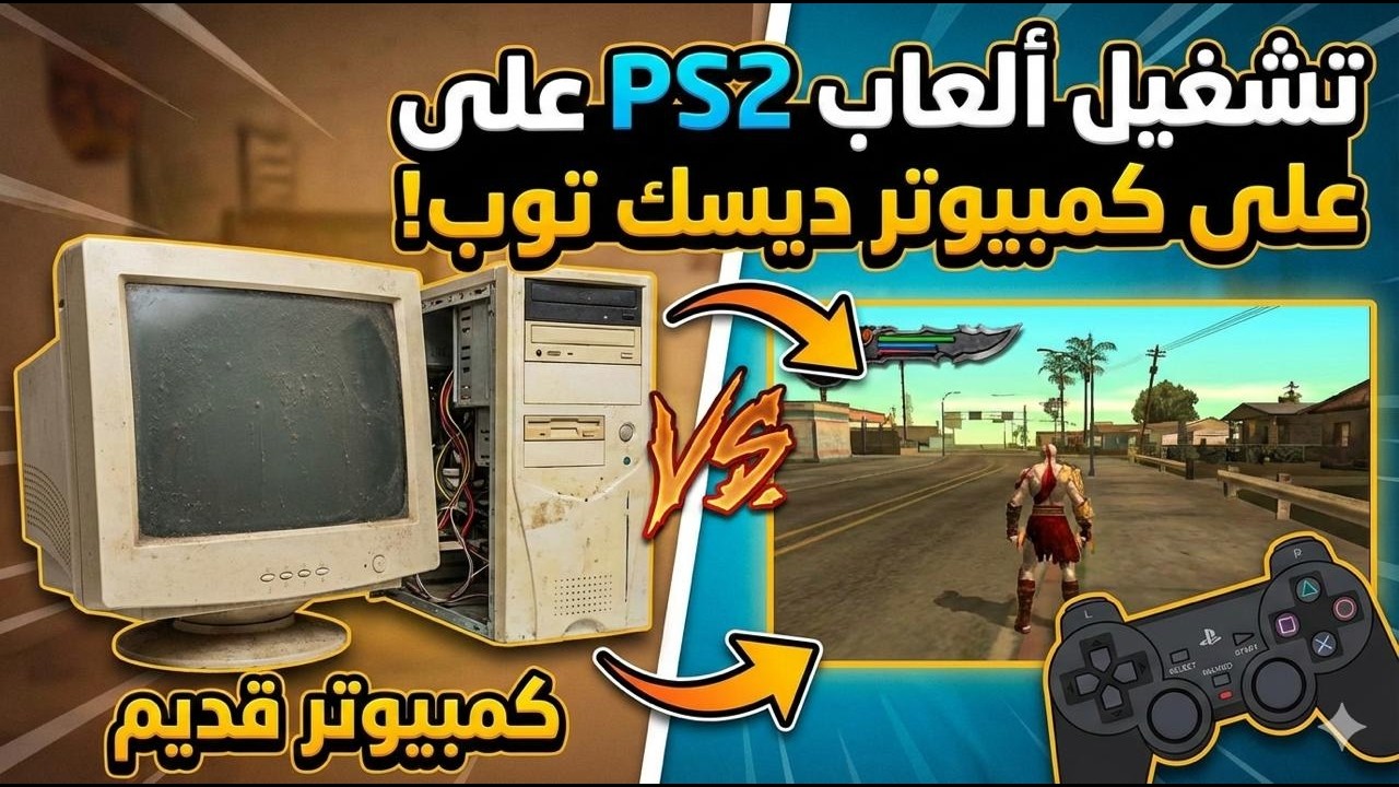 اول شرح حقيقي لتشغيل العاب ps2 علي الاجهزا الضعيفه القديمه e5730 core 2 duo AMD R5 240 1G