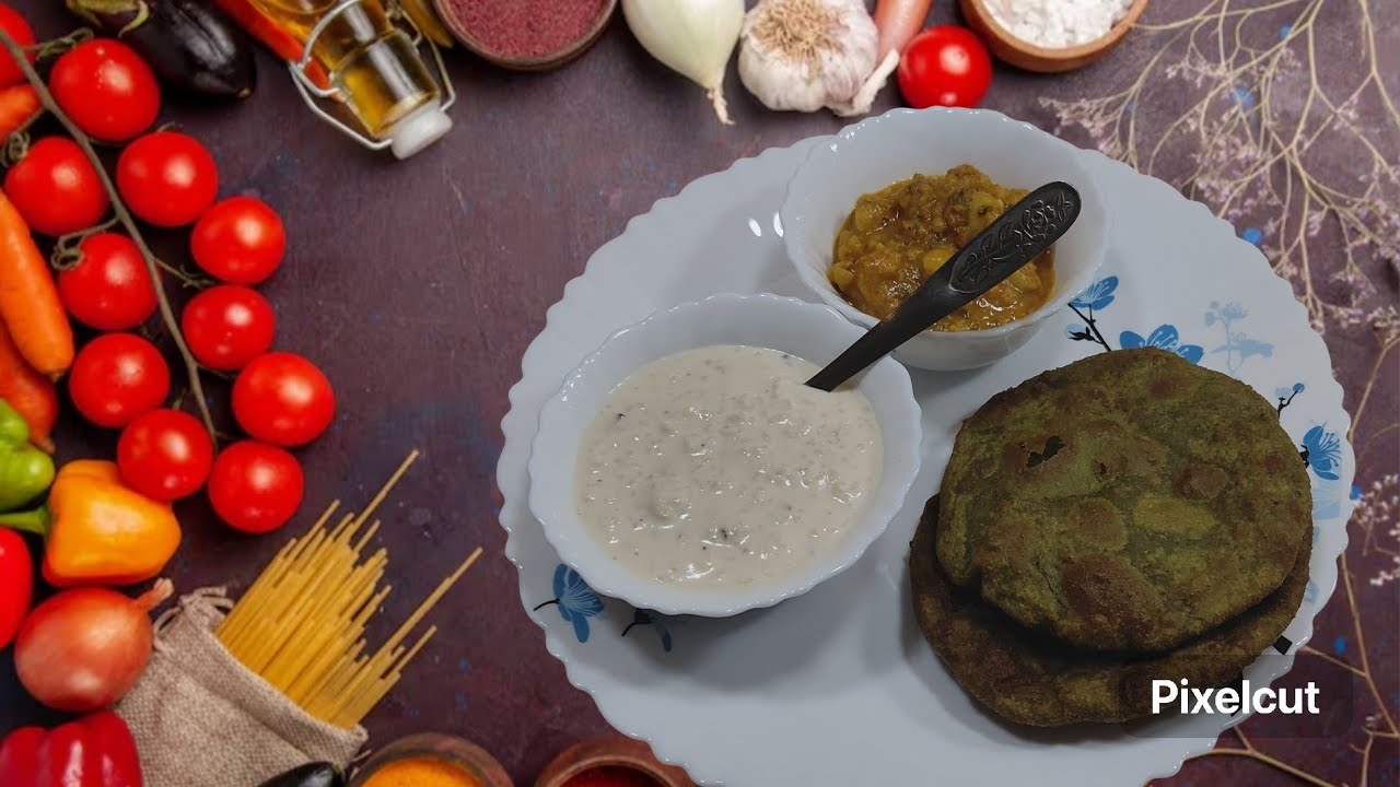 बथुआ मटर का स्वाद एक ही पूरी म#    Bathua Matar ki Puri