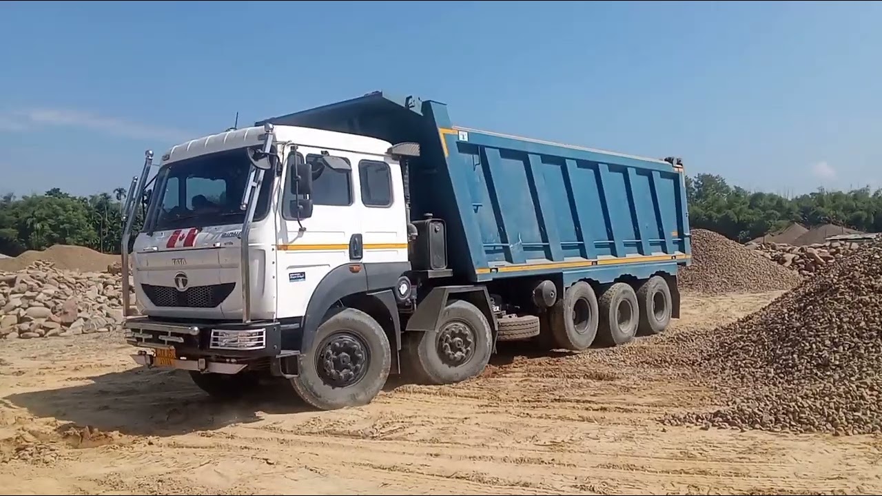 Tata 16 Chakka Dampar Unloading 🚛😱✅
